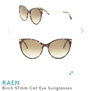 Nordstrom RAEN tortoise brown cateye sunglasses